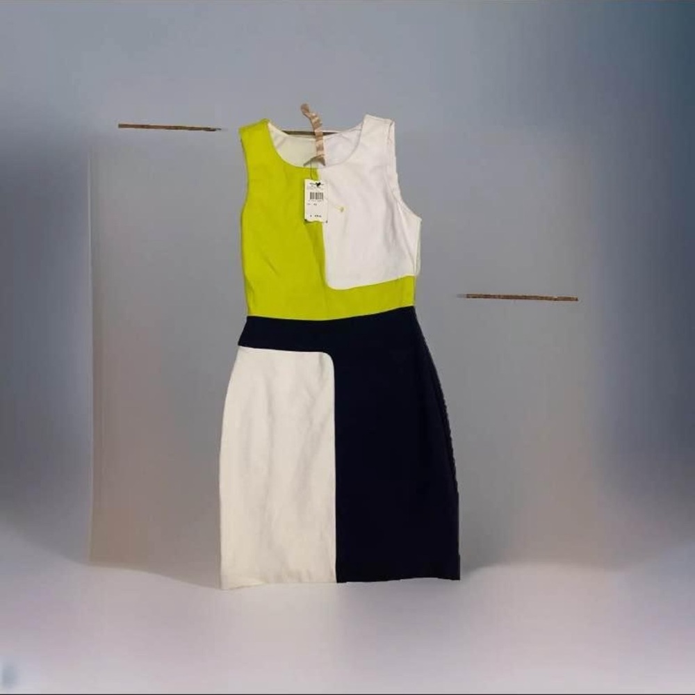 Bailey 44 Colorblock Mini Dress - Lime, White, and Navy